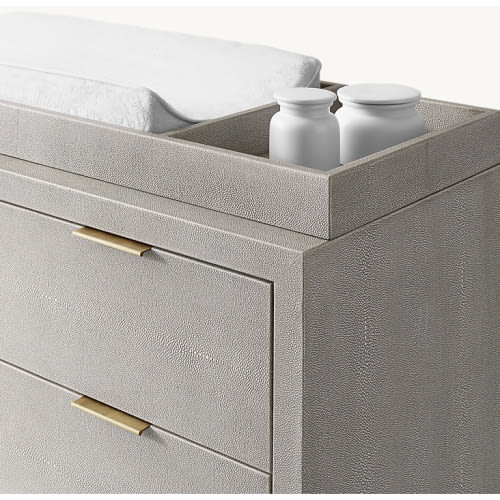 Clio Shagreen Dresser Topper | RH Baby & Child