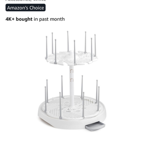 Munchkin® High Capacity Drying Rack for Baby Bottles and Accessories, White