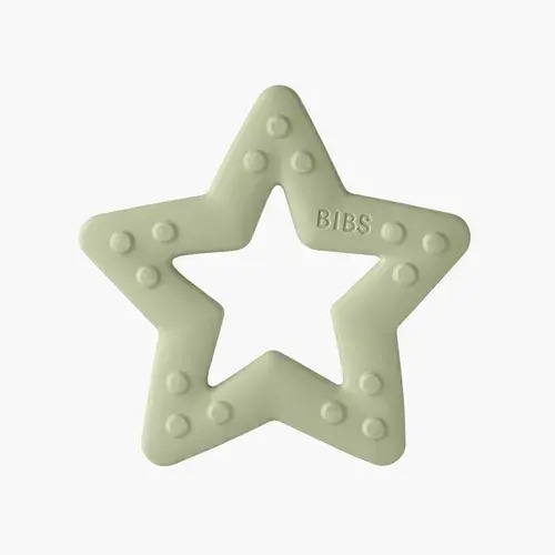 BIBS Bitie Star Teether Sage | Baby Bunting AU