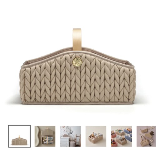 Diaper Caddy Beige