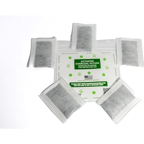 Green Piece® Diaper Pail Deodorizer - Compatible with the Diaper Genie - Activated Charcoal Made by Green piece (Pack of 4 plus + free one)