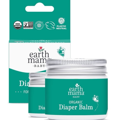 Earth Mama Organic Diaper Balm 2-Ounce | Diaper Cream for Baby | EWG Verified, Petroleum & Artificial Fragrance-Free with Calendula for Sensitive Skin (2-Pack)