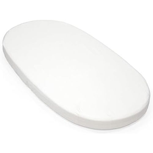 Stokke Sleepi Fitted Sheet V3, White - Compatible with Sleepi Bed V3 & Mattress V3-100% Fine Cotton Percale - Washable