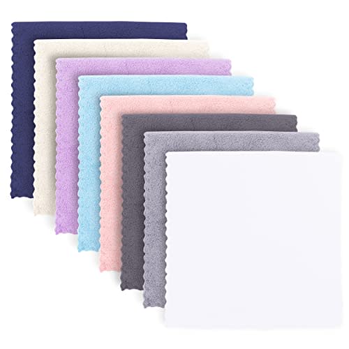 Super Soft Burp Cloths 8 Pack - Thick - Extra Absorbent - Perfect Size Large 20" by 10" - Light and Easy to Carry - Milk Spit Up Rags - Burpy Cloths for Unisex, Boy, Girl - Multi - 8 Colors