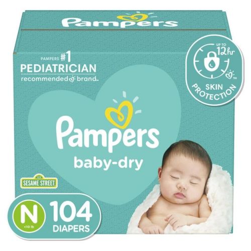 Pampers Baby Dry Diapers - (Select Size and Count)