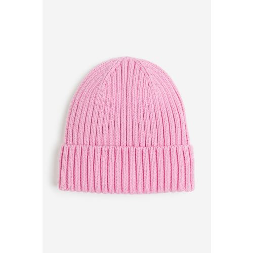 Rib-knit Hat, Pink