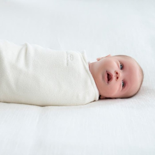 Cream Micro-Fleece Swaddle | HALO
