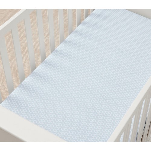 AERIN Trellis Organic Crib Fitted Sheet