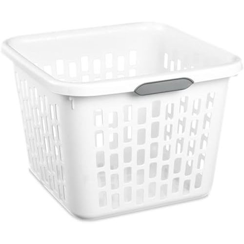 Sterilite 1.5 Bushel Square Laundry Basket USA BPA-free Large 19"x18.5"x13.5"