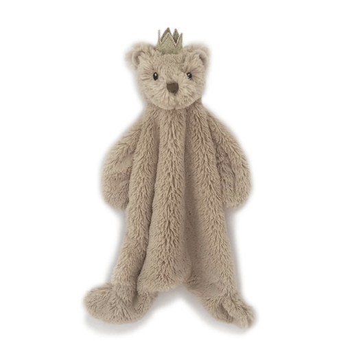 Prince Bear Baby Security Blanket