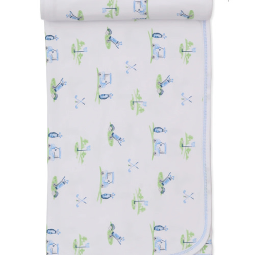 Fairway Foursome Blue Blanket