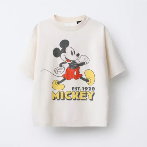 MICKEY MOUSE © DISNEY T-SHIRT - Ecru | ZARA United States