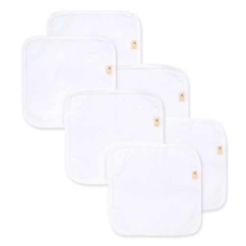 Multi Solid Organic Cotton Washcloths 6 Pack