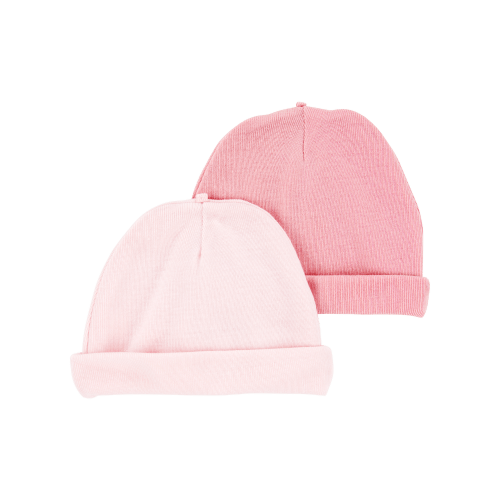 Baby 2-Pack Caps - Pink - Carter's | Carter's