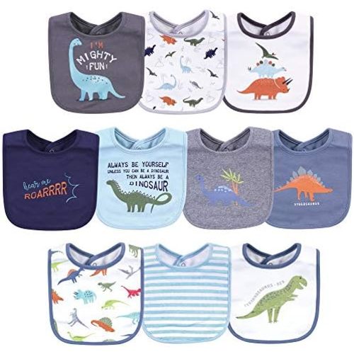 Hudson Baby Unisex BabyCotton Bibs