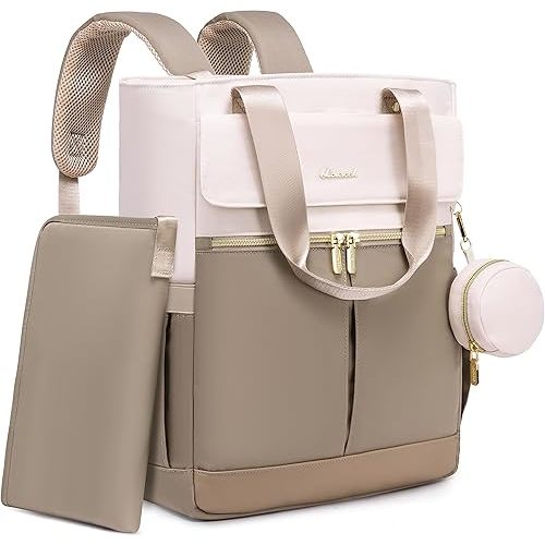 LOVEVOOK Diaper Bag Backpack,Diaper Bag Tote with Insulated Pockets,Baby Bag for Girl Boy with Changing Pad,Large Baby Diaper Bag with Pacifier Case,15.6 Inch Anti-Theft Laptop Backpack for Women