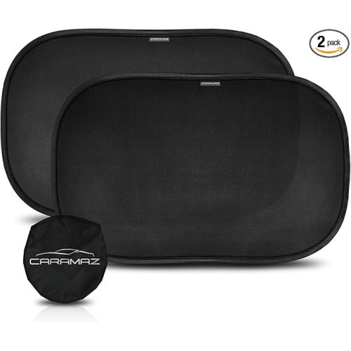 CARAMAZ Car Window Shade for Baby with Certified UV-Protection 2 Pack - 20"x12"