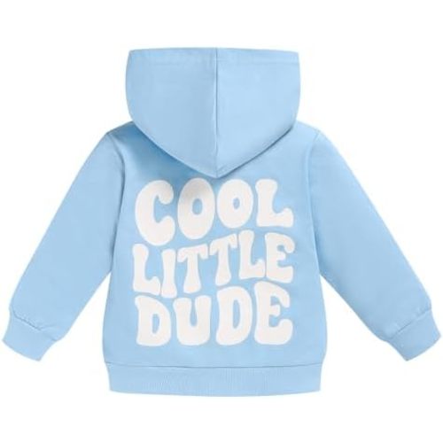 Toddler Baby Boy Fall Winter Hooded Clothes Baby Boy Hoodie Tops Letter Printed Long Sleeve Sweatshirt