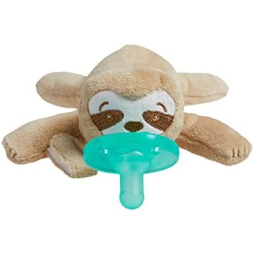 Philips AVENT Soothie Snuggle Pacifier Holder with Detachable Pacifier, Sloth, 0m+, SCF347/07