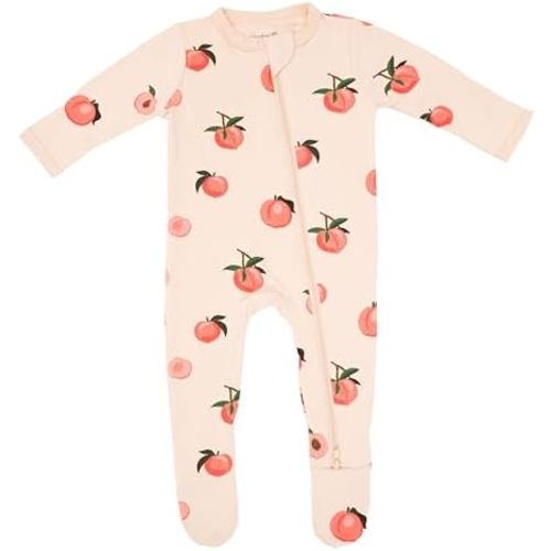 KYTE BABY Unisex Zipper Closure Footies, Rayon Made From Bamboo, 0-24 Months