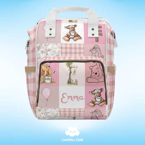 Personalized Winnie The Pooh Diaper Backpack | Winnie The Pooh Diaper Bag | Winnie The Pooh Nursery | Winnie The Pooh Gift | Pooh Bag
