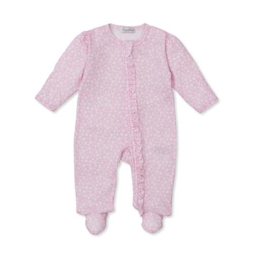 Fall in Bloom Pink Zip Footie