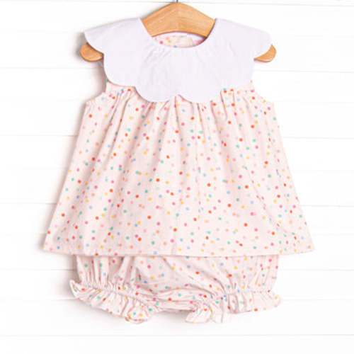 Ditsy Dots Diaper Set, Pink – Stitchy Fish