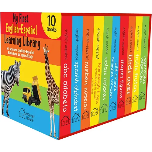 My First English - Español Learning Library (Mi Primea English - Español Learning Library) : Boxset of 10 English - Spanish Board Books