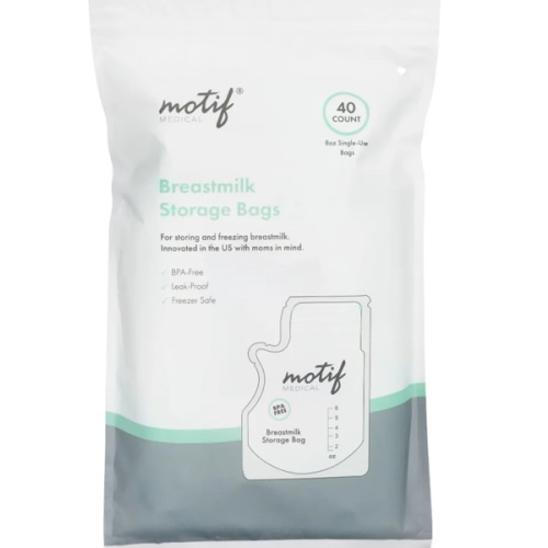 Motif Medical Breast Milk Storage Bags, 40 Count