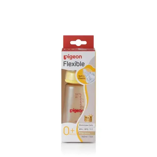Pigeon Slim Neck PPSU Bottle with Flexible Peristaltic Teat - 160ml | Baby Bunting AU