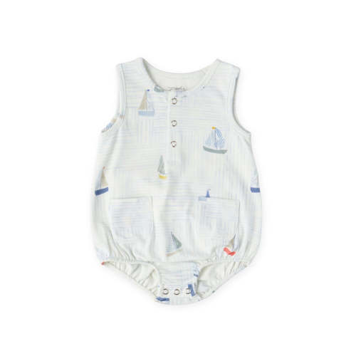 Sleeveless One-Piece - Set Sail 3-6 month