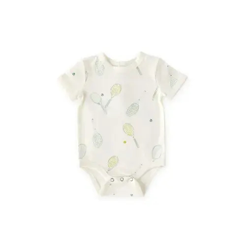 6-12 months - Doubles - Short Sleeve Henley One-Piece