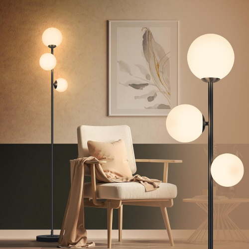 3 Globe Vintage Floor Lamp - 3 Color Options Moderm Floor Lamps