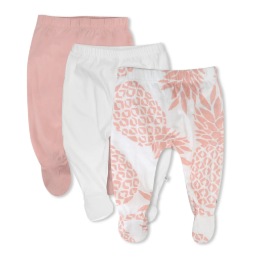 3-Pack Organic Cotton Footed Pants | Honest Baby Clothing