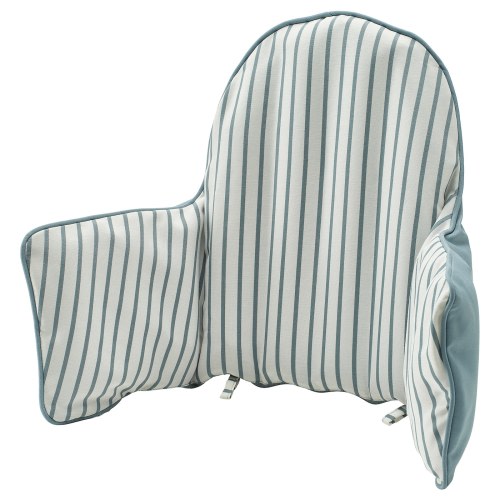 ANTILOP Supporting cushion and cover - blue/white striped
