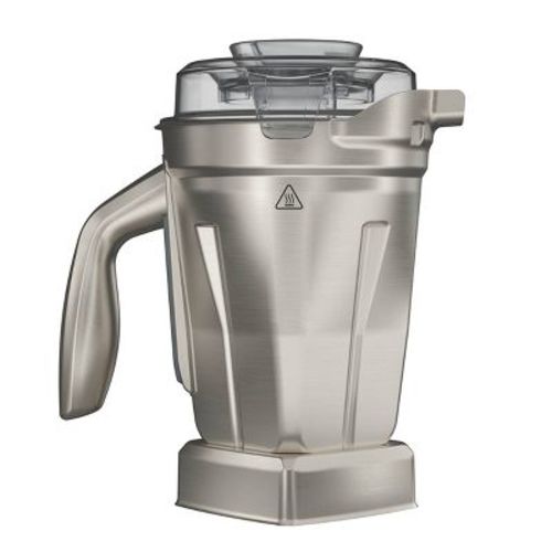 Vitamix Stainless Steel 48oz Container: BPA-Free Dishwasher-Safe Blender Accessory, Silver, 2-Piece Set