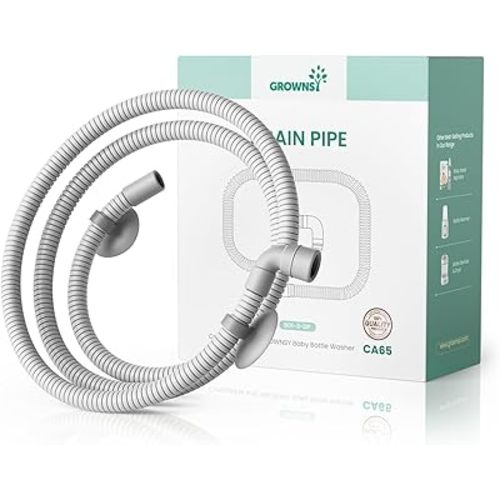 Grownsy Drain Hose 1M for Bottle Washer, Soft, Durable and Flexible for GROWNSY EaseClean Bottle Washer, Momcozy and Papablic Baby Bottle Washers Replacement Accessory for Easy Water Drainage