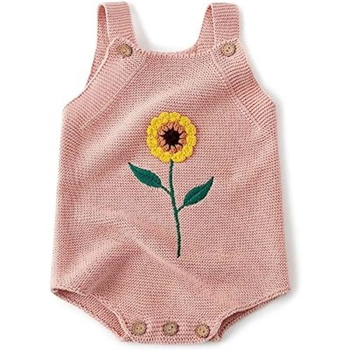 Simplee kids Baby Girl Kint Romper Fall Sleeveless Pompoms Rompers Newborn Little Girl Overall Jumpsuit Outfits