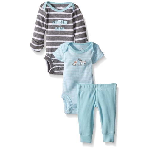 Carters Baby Boys 3 Piece Take Me Away Set (Baby) - Dog - 6M