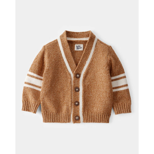 Baby Varsity Button-Down Sweater - Brown - OshKosh | Carter's
