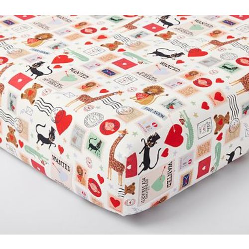Organic Rifle Paper Co. Valentines Day Mail Crib Sheet , Multi