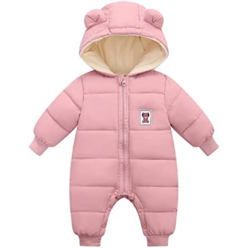 Cute Baby Boys Snowsuit New Born baby girls Winter Coat Toddler Clothes