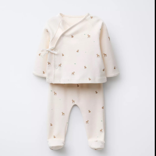 FAWN T-SHIRT AND LEGGINGS SET - Ecru | ZARA United States