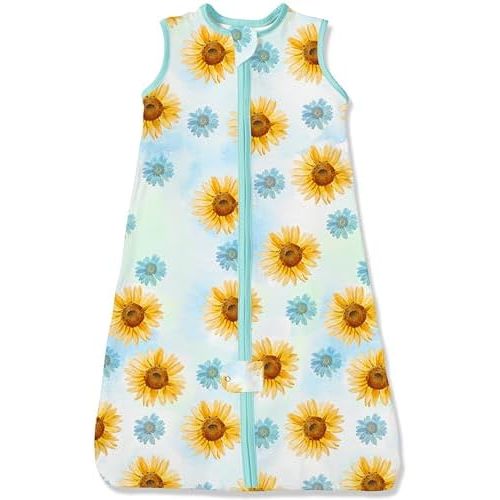 TotAha Light Sleep Sack, Stretchy, Soft, Cozy Wearable Blanket Sleep Bag with 2-Way Safe Zippers for 0-6-12-24 Months 0.5 TOG