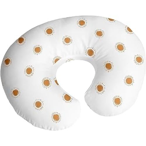 Sweet Jojo Designs Orange White Boho Sun Boy Girl Gender Neutral Nursing Pillow Cover Baby Breastfeeding Slipcover Infant Newborn Nursery Bottle Feeding Pillowcase(Pillow NOT Included)- Retro Bohemian