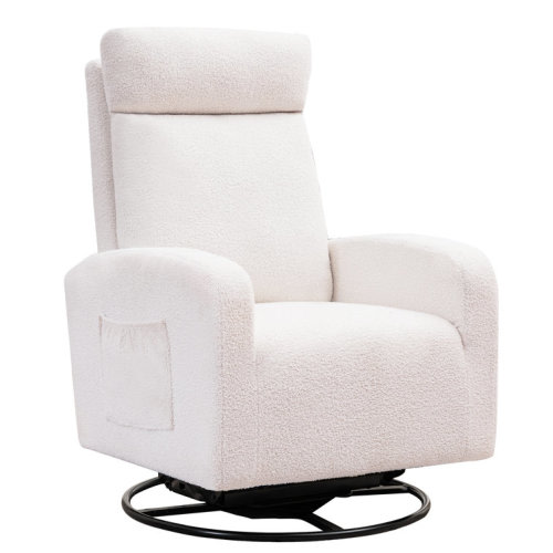 28" Swivel Rocking Glider Chair Nursery