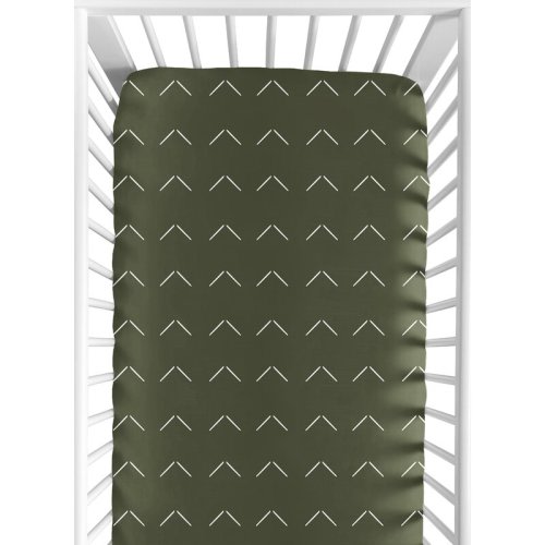 Sweet Jojo Designs Woodland Arrow Arrow Fitted Crib Sheet & Reviews | Wayfair