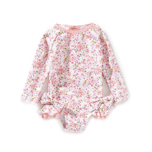Edgehill Collection Baby Girls Ditsy Floral One Piece Swimsuit