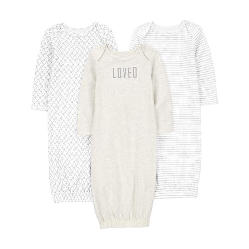 Simple Joys by Carter's Baby 3-Pack Neutral Cotton Sleeper Gown