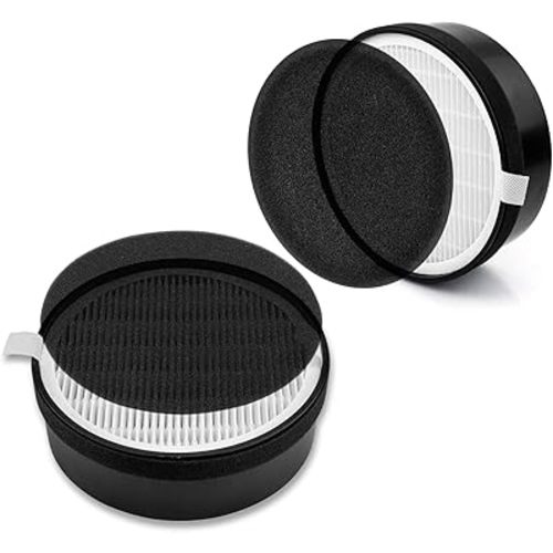 LV-H132 Replacement Filter for LEVOIT Air Purifier Replacement Filter LV-H132-RF, Funmit 3-in-1 H13 True HEPA Filter Replacement, 2 Pack